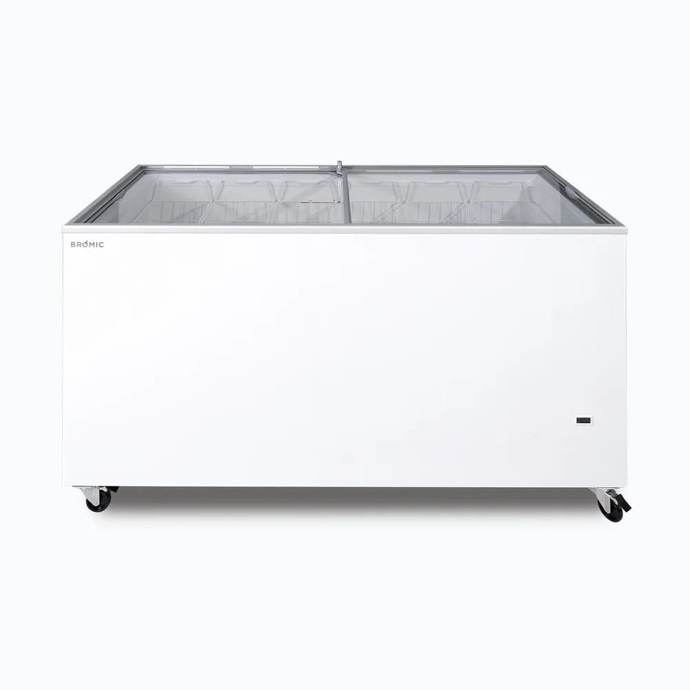 Bromic Display Chest Freezer Flat Glass Top 491L CF0500FTFG
