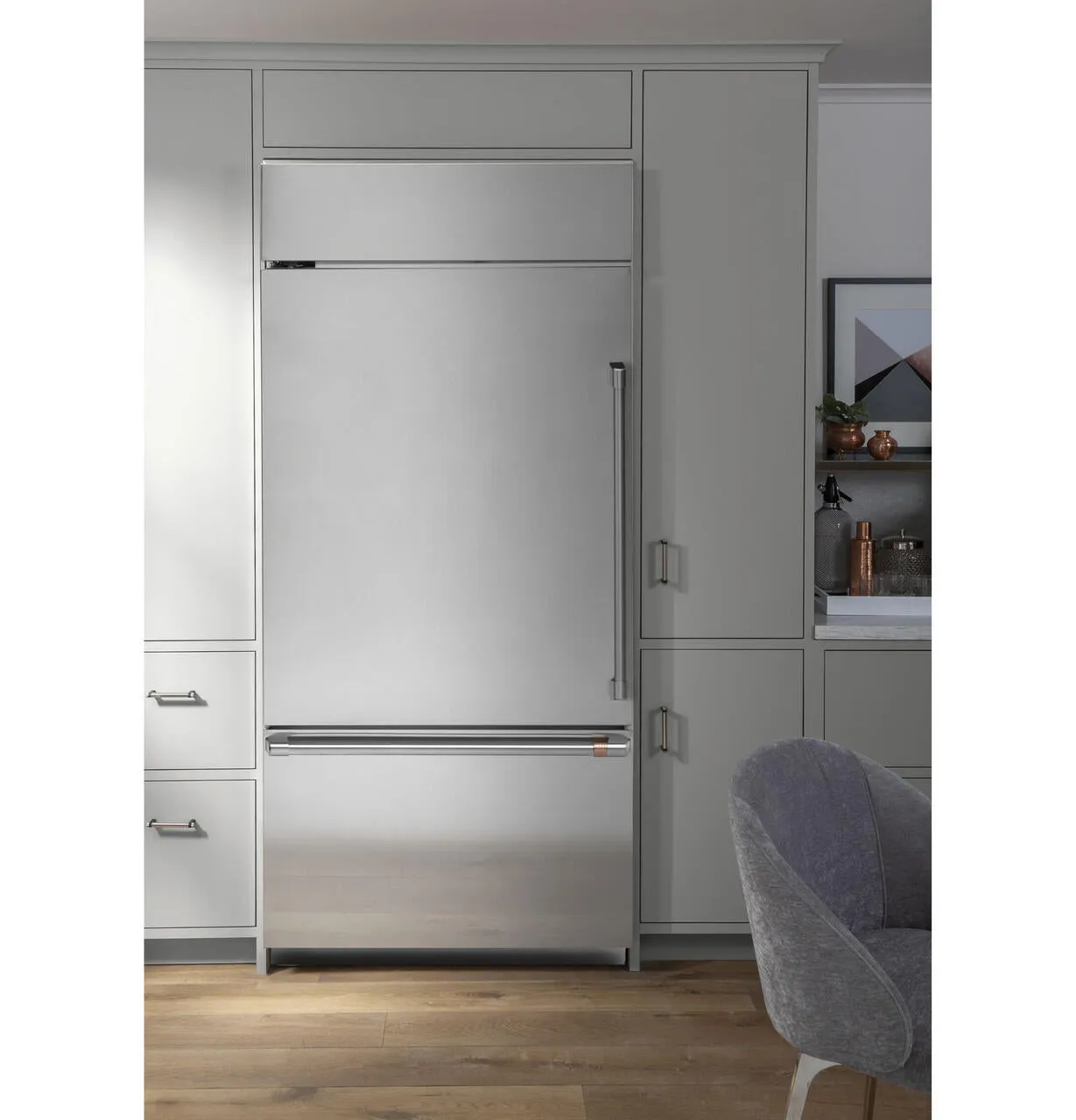 Cafe CDB36LP2RS1 Caf&#8482; 21.3 Cu. Ft. Built-In Bottom-Freezer Refrigerator