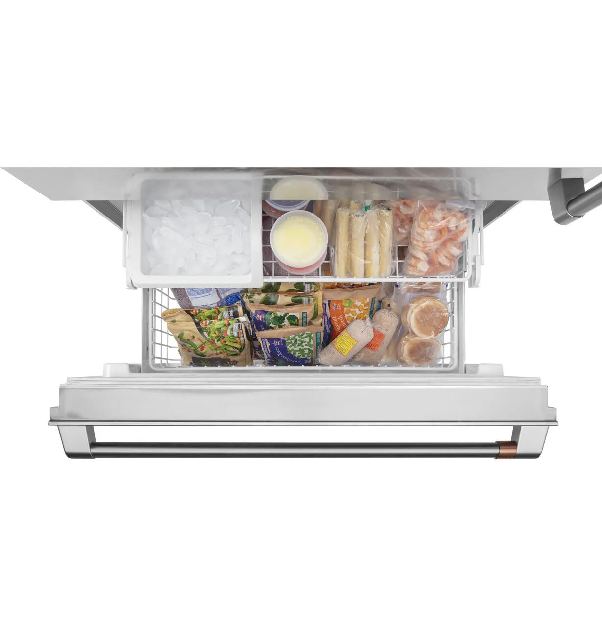 Cafe CDB36LP2RS1 Caf&#8482; 21.3 Cu. Ft. Built-In Bottom-Freezer Refrigerator