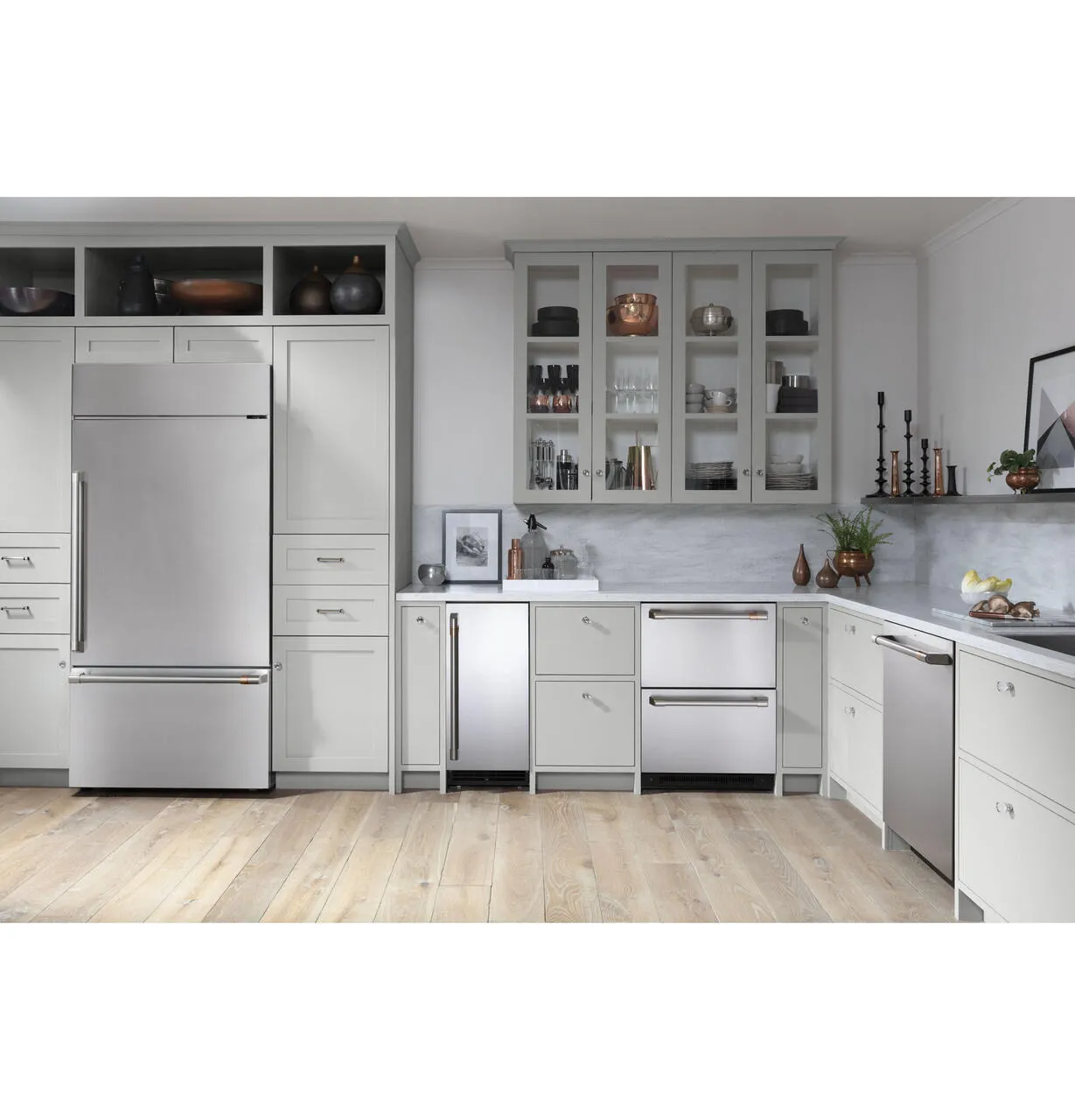 Cafe CDB36LP2RS1 Caf&#8482; 21.3 Cu. Ft. Built-In Bottom-Freezer Refrigerator