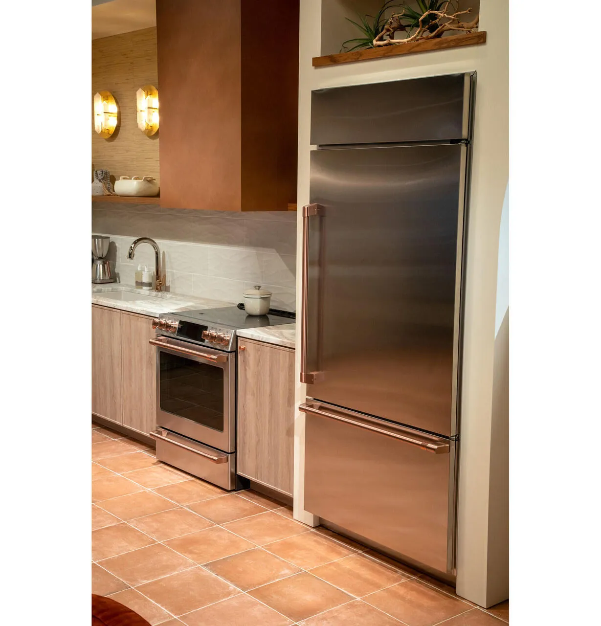 Cafe CDB36LP2RS1 Caf&#8482; 21.3 Cu. Ft. Built-In Bottom-Freezer Refrigerator
