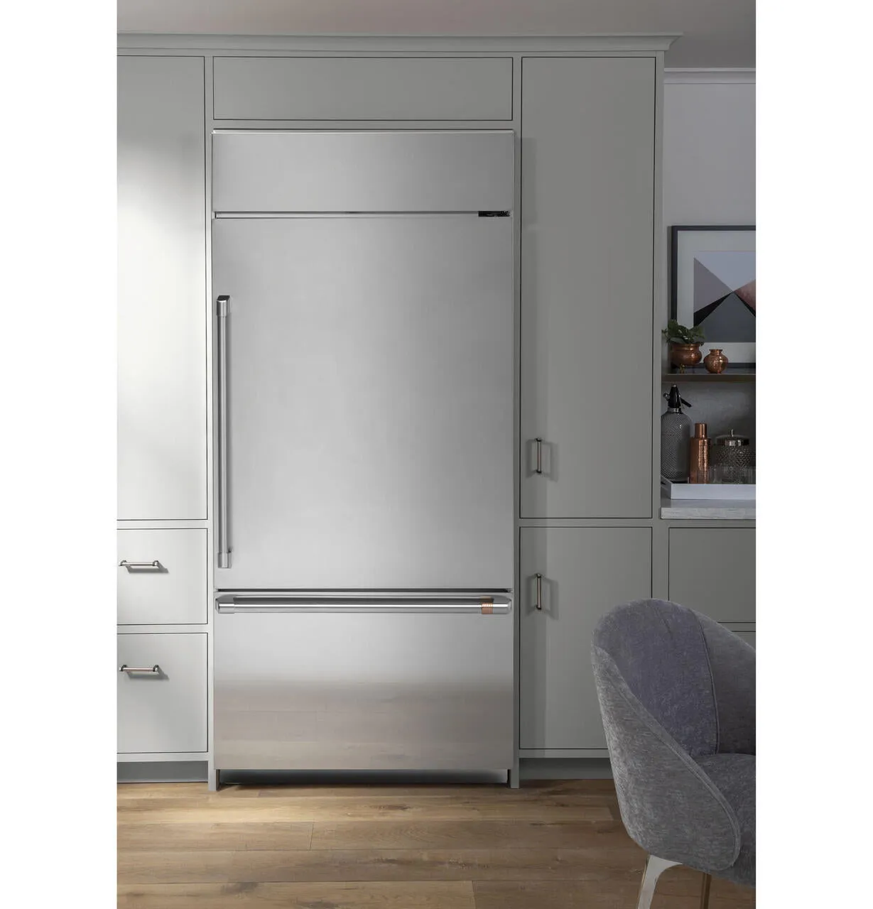 Cafe CDB36RP2RS1 Caf&#8482; 21.3 Cu. Ft. Built-In Bottom-Freezer Refrigerator