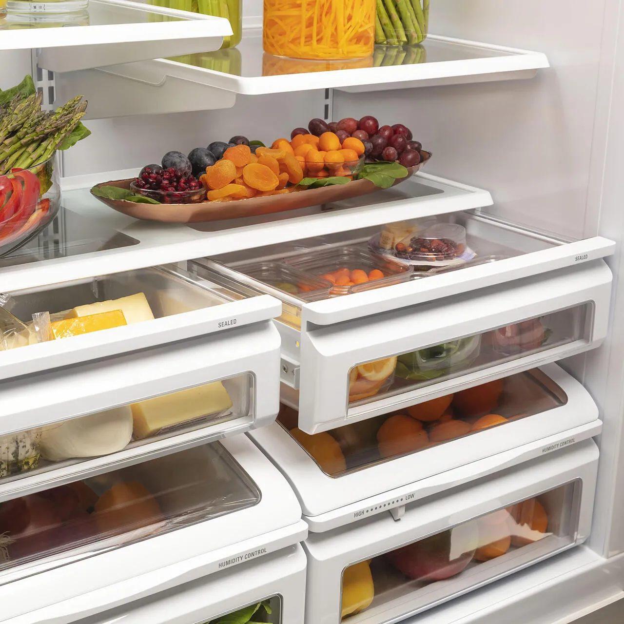 Cafe CDB36RP2RS1 Caf&#8482; 21.3 Cu. Ft. Built-In Bottom-Freezer Refrigerator