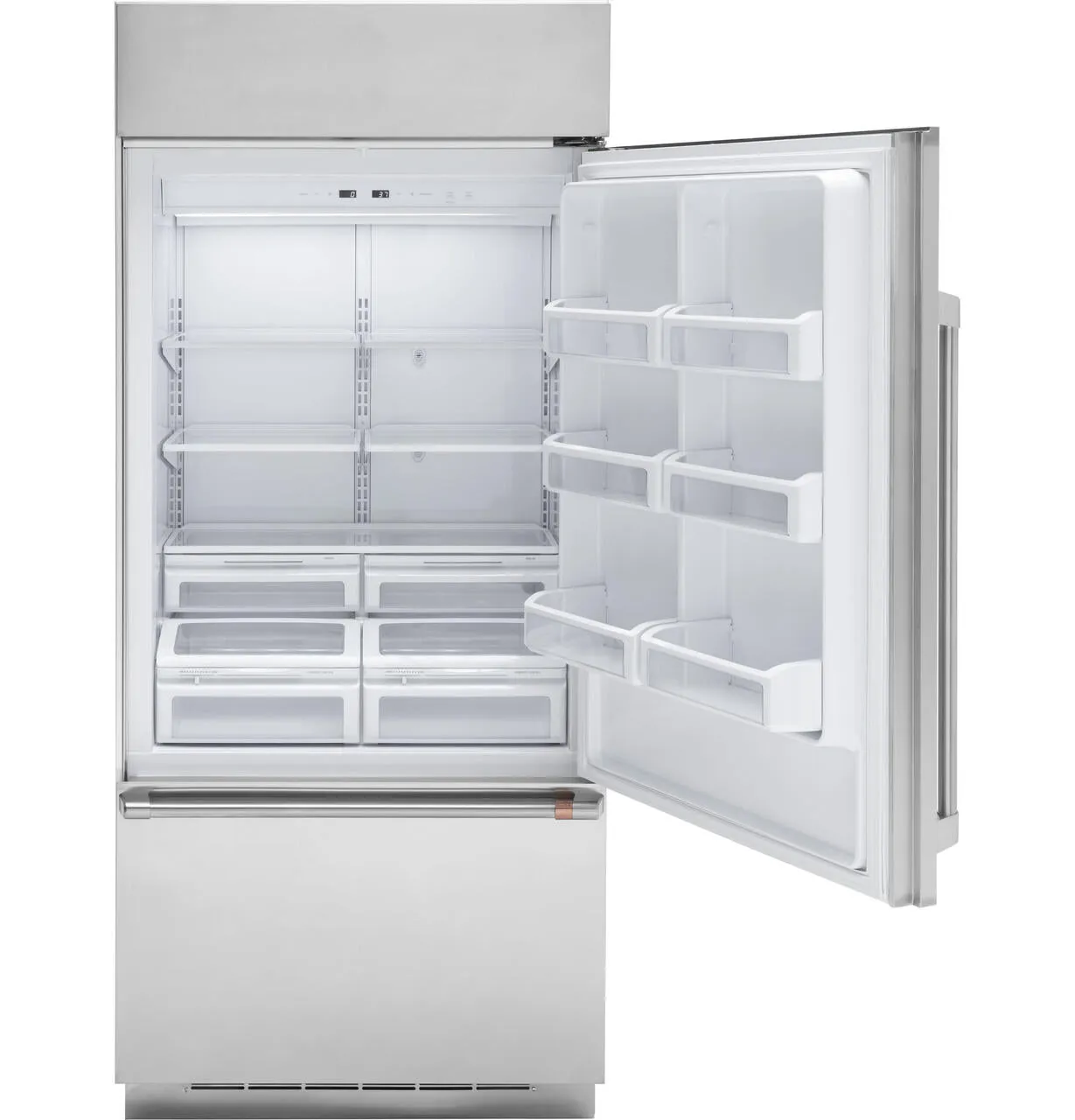 Cafe CDB36RP2RS1 Caf&#8482; 21.3 Cu. Ft. Built-In Bottom-Freezer Refrigerator