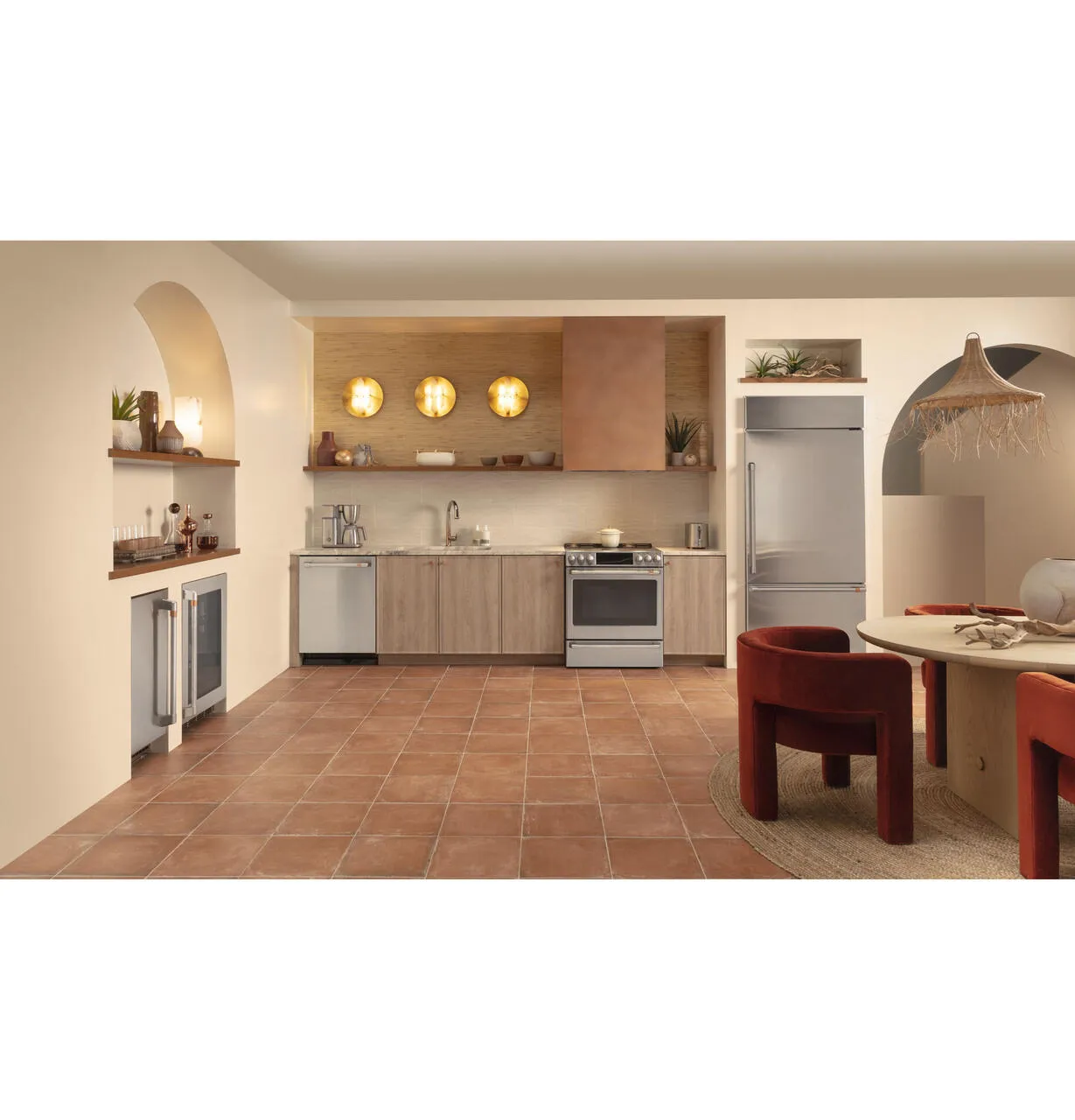 Cafe CDB36RP2RS1 Caf&#8482; 21.3 Cu. Ft. Built-In Bottom-Freezer Refrigerator