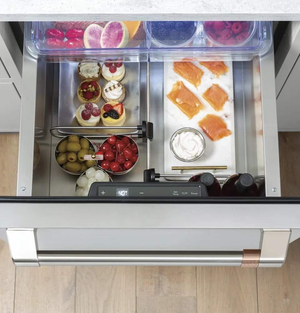 Cafe CDE06RP2NS1 Caf 5.7 Cu. Ft. Built-In Dual-Drawer Refrigerator