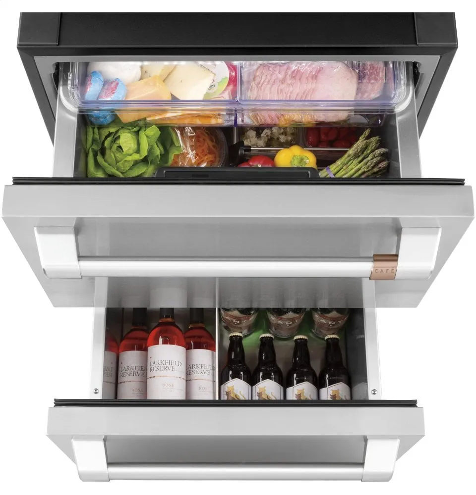 Cafe CDE06RP2NS1 Caf 5.7 Cu. Ft. Built-In Dual-Drawer Refrigerator
