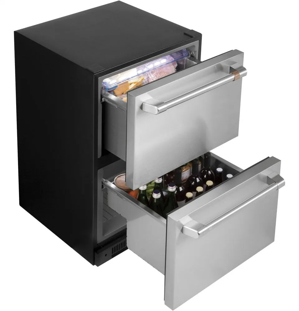 Cafe CDE06RP2NS1 Caf 5.7 Cu. Ft. Built-In Dual-Drawer Refrigerator
