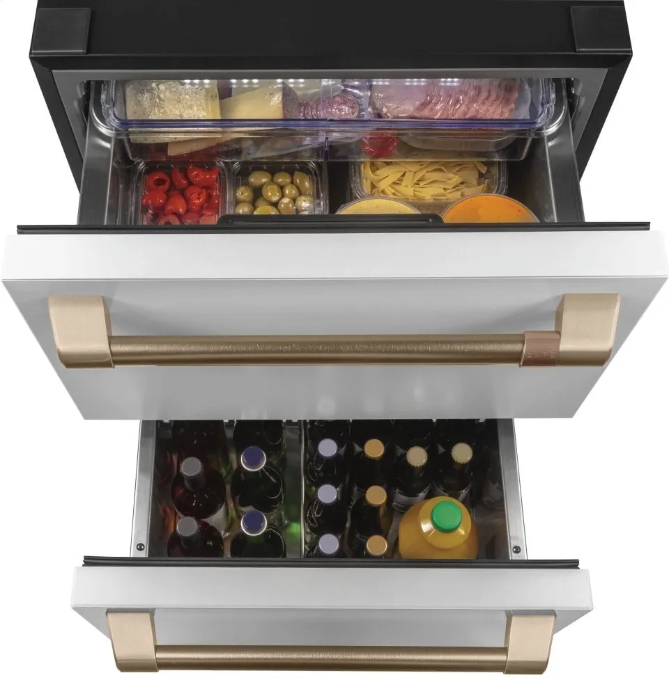 Cafe CDE06RP4NW2 Caf 5.7 Cu. Ft. Built-In Dual-Drawer Refrigerator