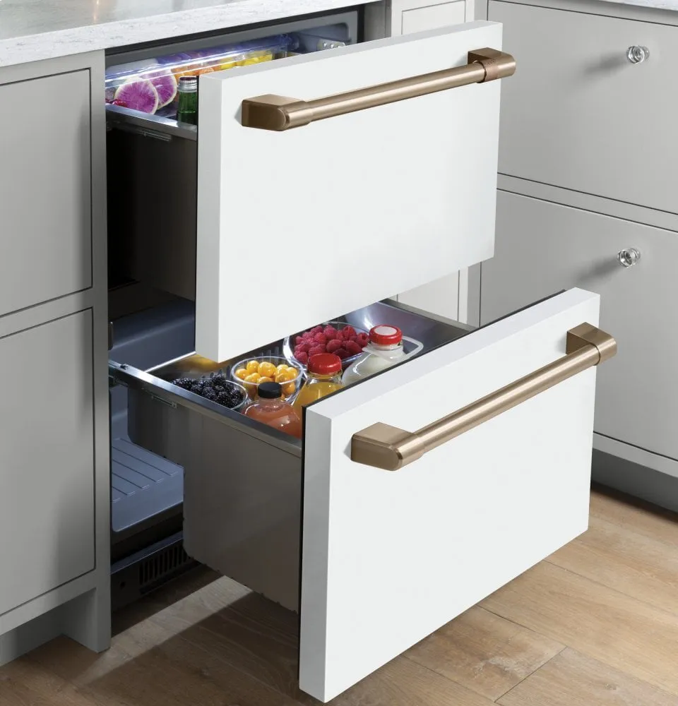 Cafe CDE06RP4NW2 Caf 5.7 Cu. Ft. Built-In Dual-Drawer Refrigerator