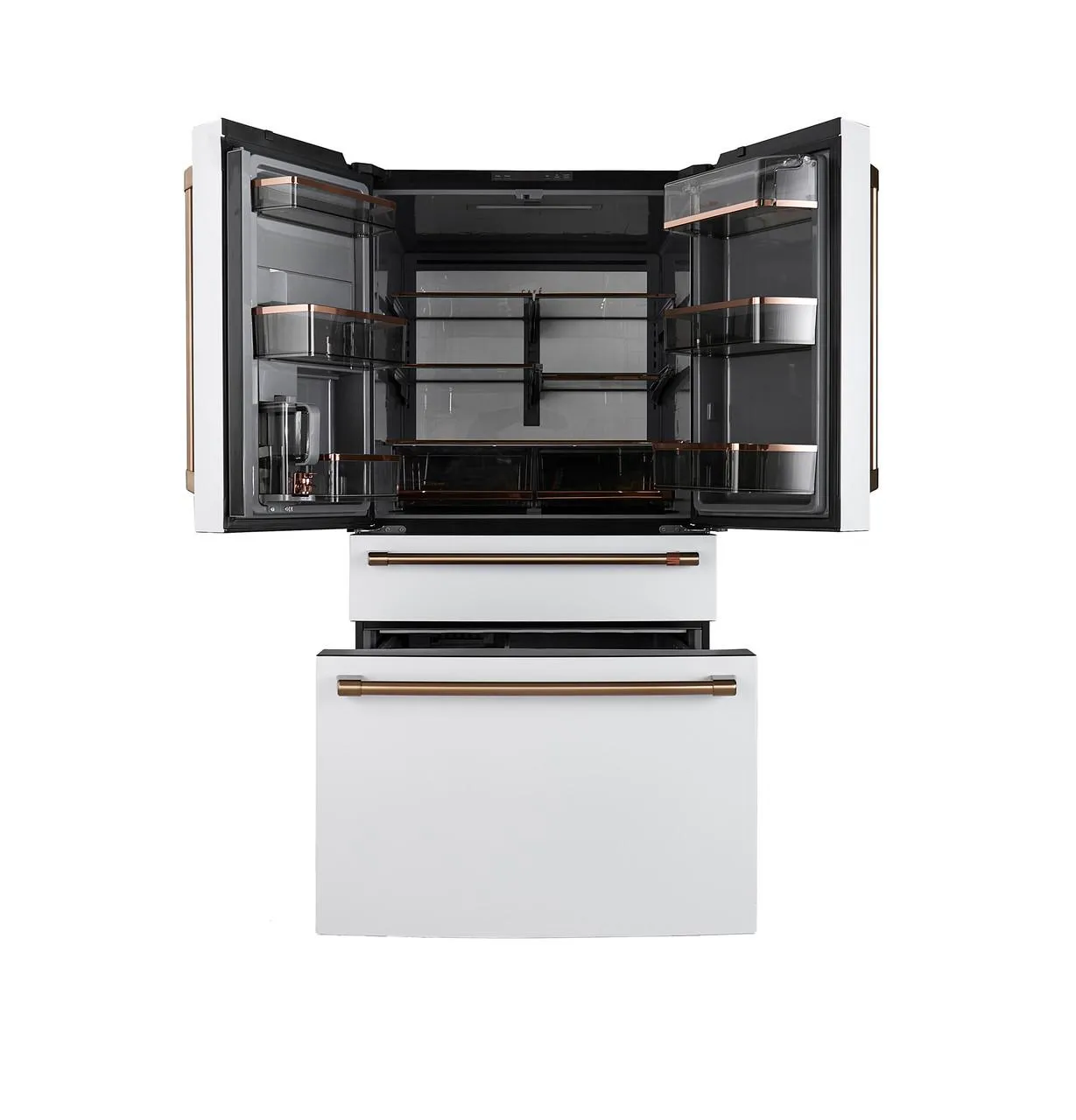 Cafe CGE29DP4TW2 Caf&#8482; Energy Star 28.7 Cu. Ft. Smart 4-Door French-Door Refrigerator With Dual-Dispense Autofill Pitcher