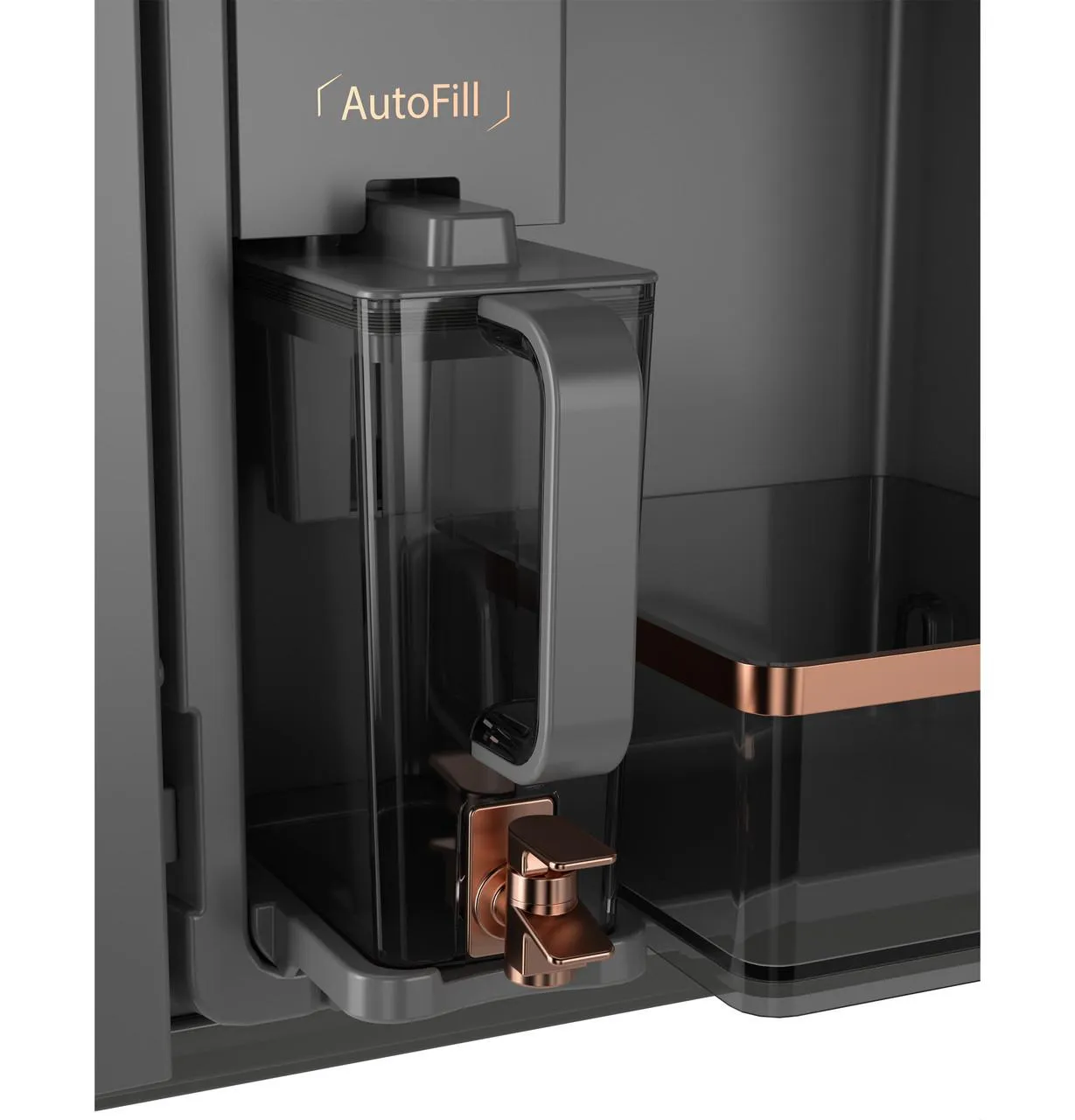 Cafe CGE29DP4TW2 Caf&#8482; Energy Star 28.7 Cu. Ft. Smart 4-Door French-Door Refrigerator With Dual-Dispense Autofill Pitcher