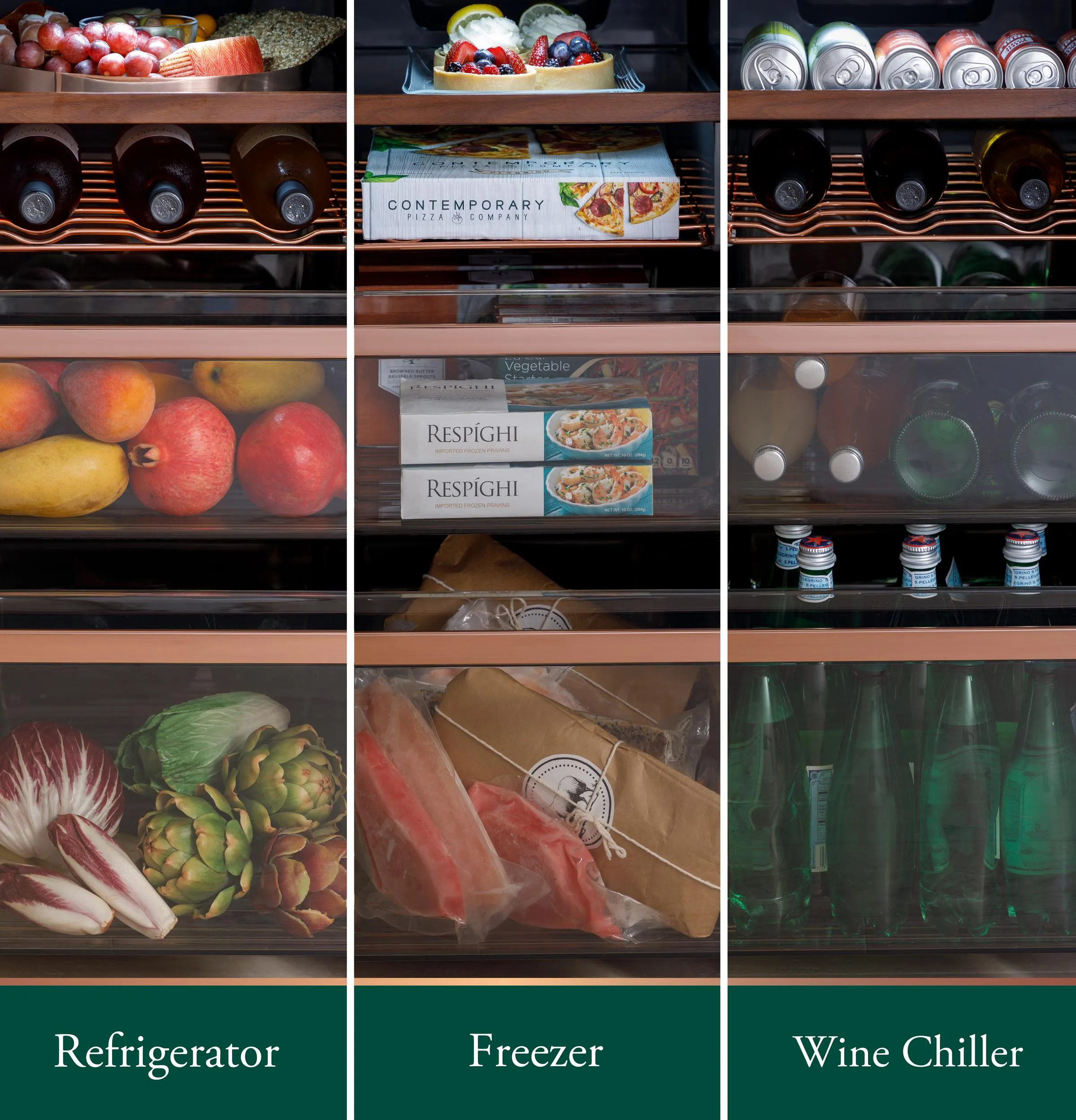 Cafe CHE23DM5WS5 Caf&#8482; Energy Star 22.9 Cu. Ft. Smart Counter-Depth Quad-Door Refrigerator In Platinum Glass With Dual-Dispense Autofill Pitcher