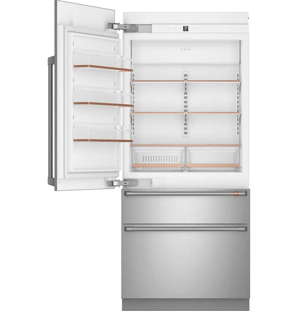 Cafe CIC36LP2VS1 Caf&#8482; 36" Integrated Bottom-Freezer Refrigerator