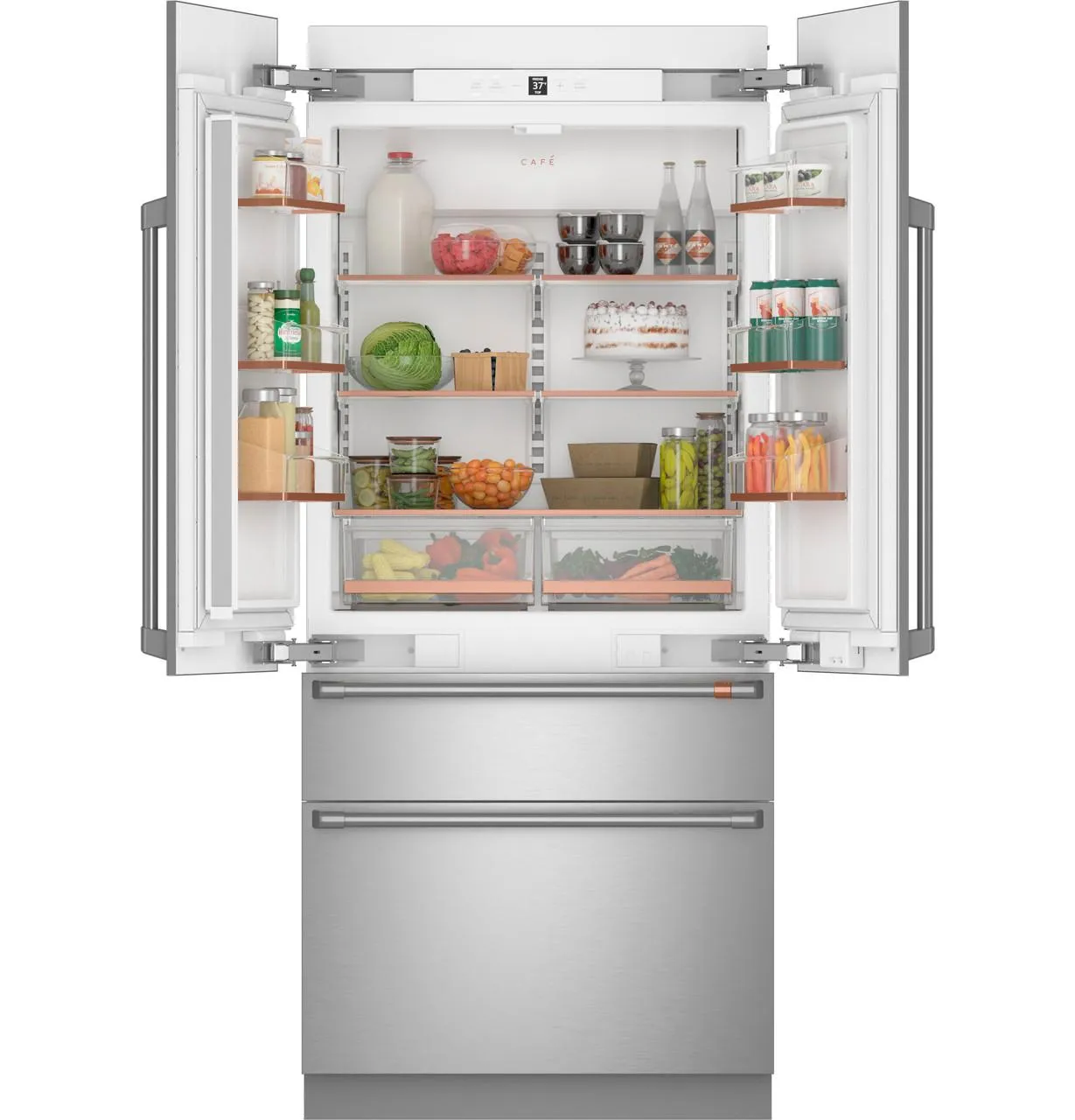 Cafe CIP36NP2VS1 Caf&#8482; 36" Integrated French-Door Refrigerator