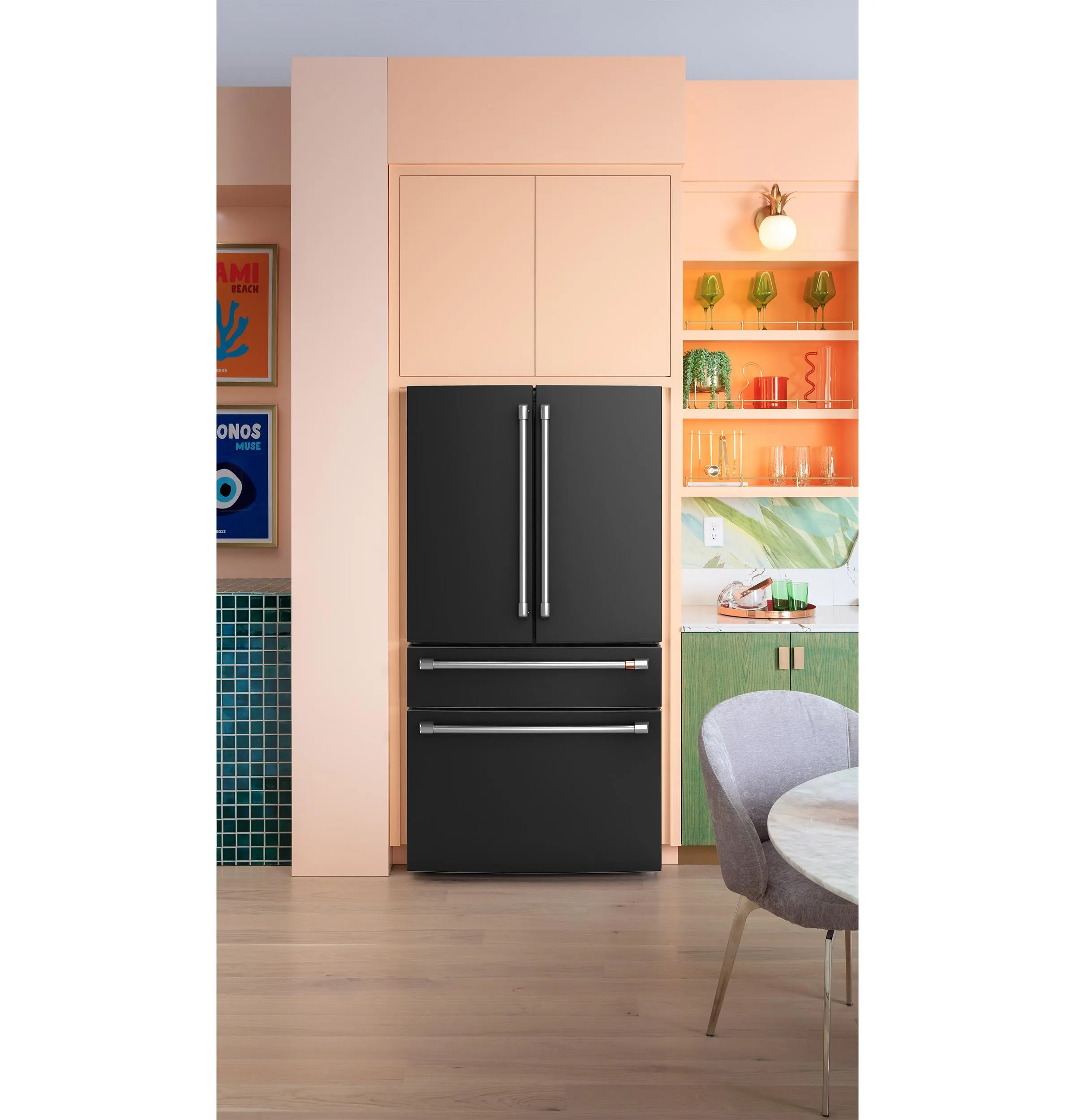 Cafe CJE23DP3WD1 Caf&#8482; Energy Star 23.2 Cu. Ft. Smart Counter-Depth 4-Door French-Door Refrigerator With Dual-Dispense Autofill Pitcher