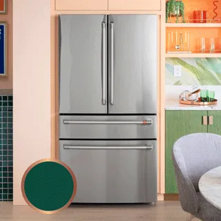 Cafe CJE23DP4WW2 Caf&#8482; Energy Star 23.2 Cu. Ft. Smart Counter-Depth 4-Door French-Door Refrigerator With Dual-Dispense Autofill Pitcher