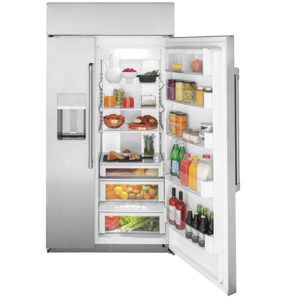 Cafe CSB42YP2NS1 Caf 42" Smart Built-In Side-By-Side Refrigerator With Dispenser