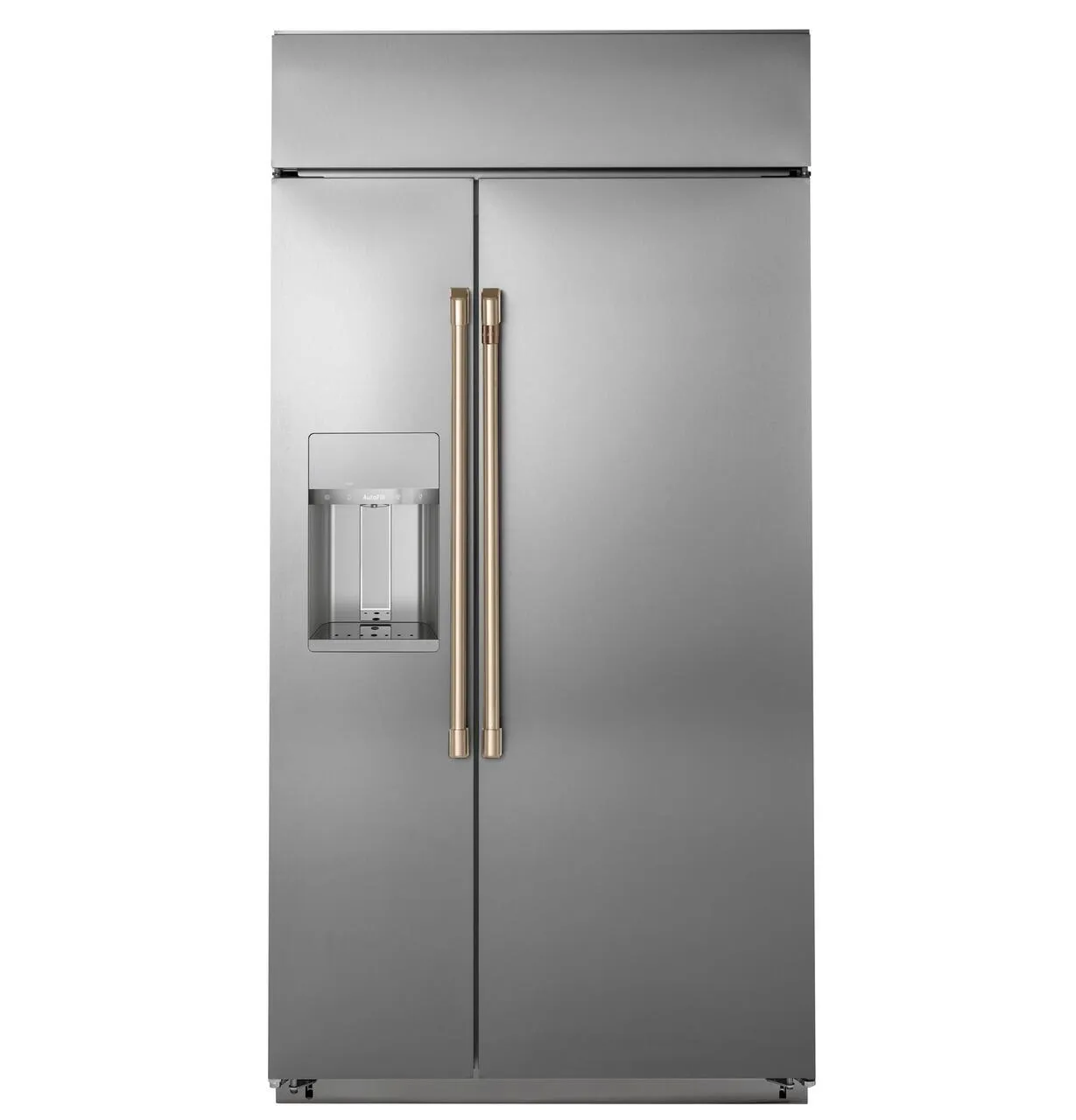 Cafe CSB42YP2RS1 Caf&#8482; 42" Smart Built-In Side-By-Side Refrigerator With Dispenser