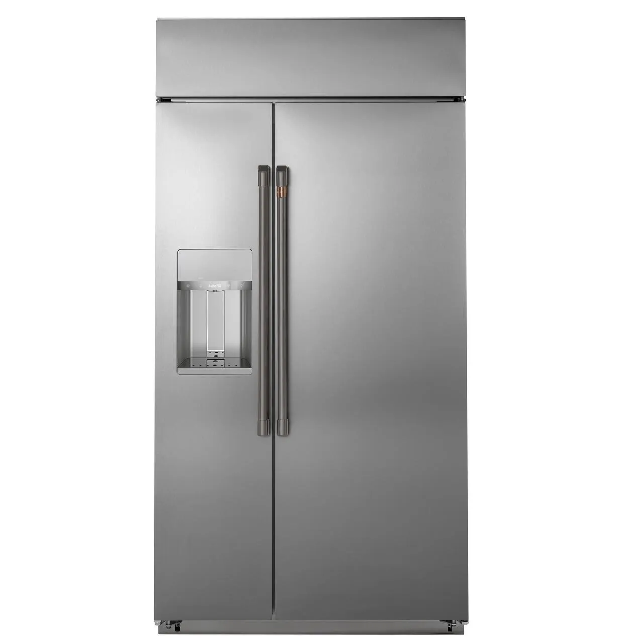 Cafe CSB42YP2RS1 Caf&#8482; 42" Smart Built-In Side-By-Side Refrigerator With Dispenser