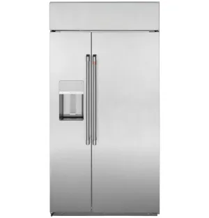 Cafe CSB42YP2RS1 Caf&#8482; 42" Smart Built-In Side-By-Side Refrigerator With Dispenser