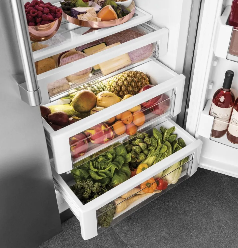 Cafe CSB48YP2NS1 Caf 48" Smart Built-In Side-By-Side Refrigerator With Dispenser