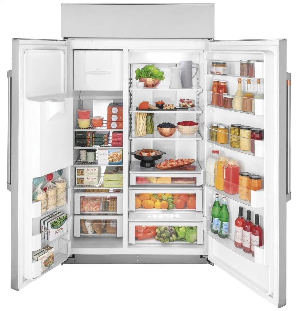 Cafe CSB48YP2NS1 Caf 48" Smart Built-In Side-By-Side Refrigerator With Dispenser