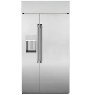 Cafe CSB48YP2NS1 Caf 48" Smart Built-In Side-By-Side Refrigerator With Dispenser