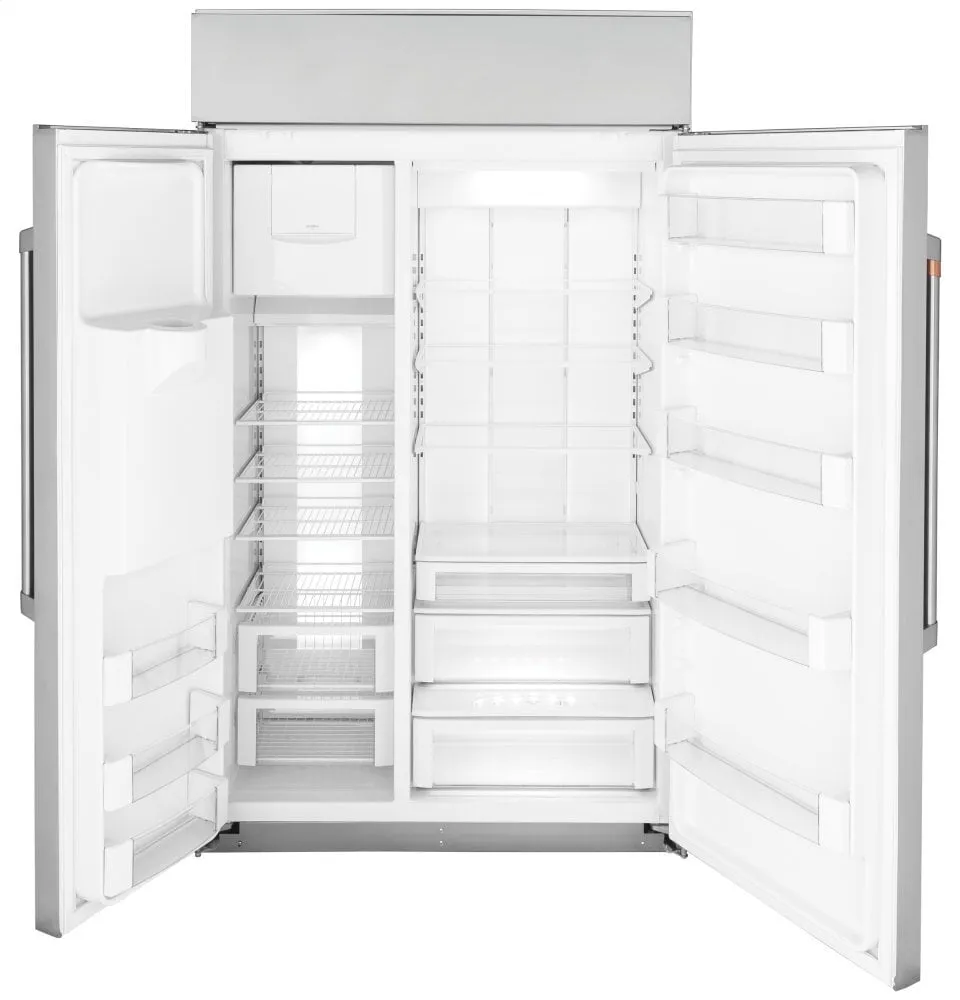 Cafe CSB48YP2NS1 Caf 48" Smart Built-In Side-By-Side Refrigerator With Dispenser