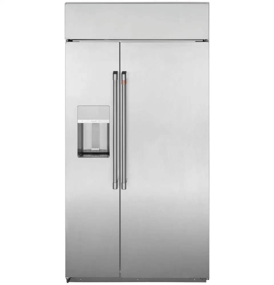 Cafe CSB48YP2NS1 Caf 48" Smart Built-In Side-By-Side Refrigerator With Dispenser