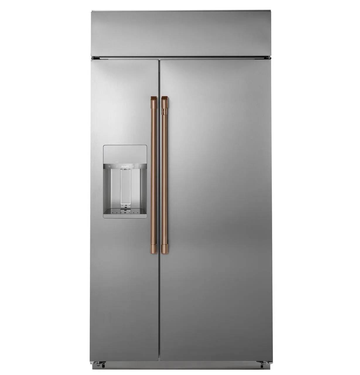 Cafe CSB48YP2RS1 Caf&#8482; 48" Smart Built-In Side-By-Side Refrigerator With Dispenser