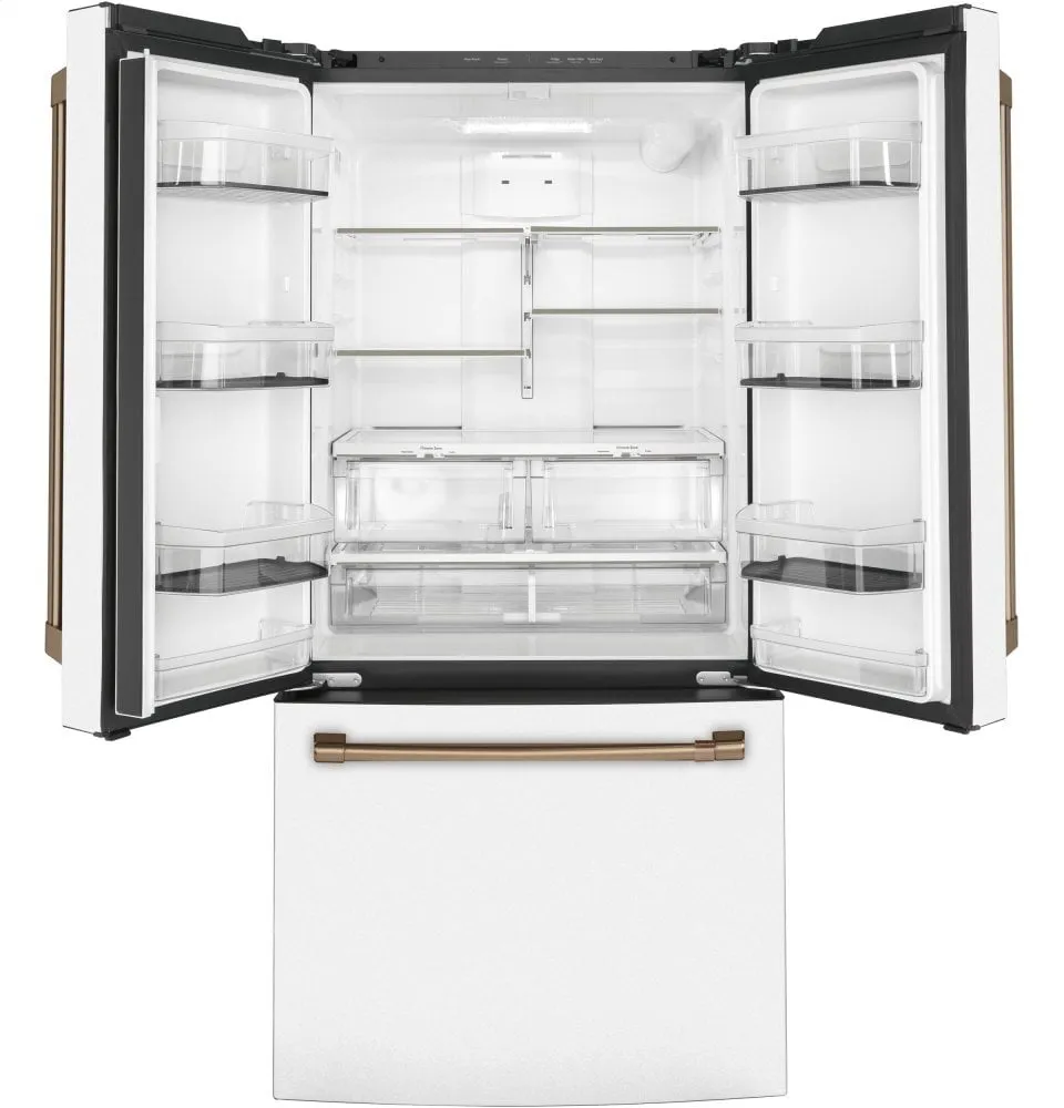 Cafe CWE19SP4NW2 Caf Energy Star 18.6 Cu. Ft. Counter-Depth French-Door Refrigerator