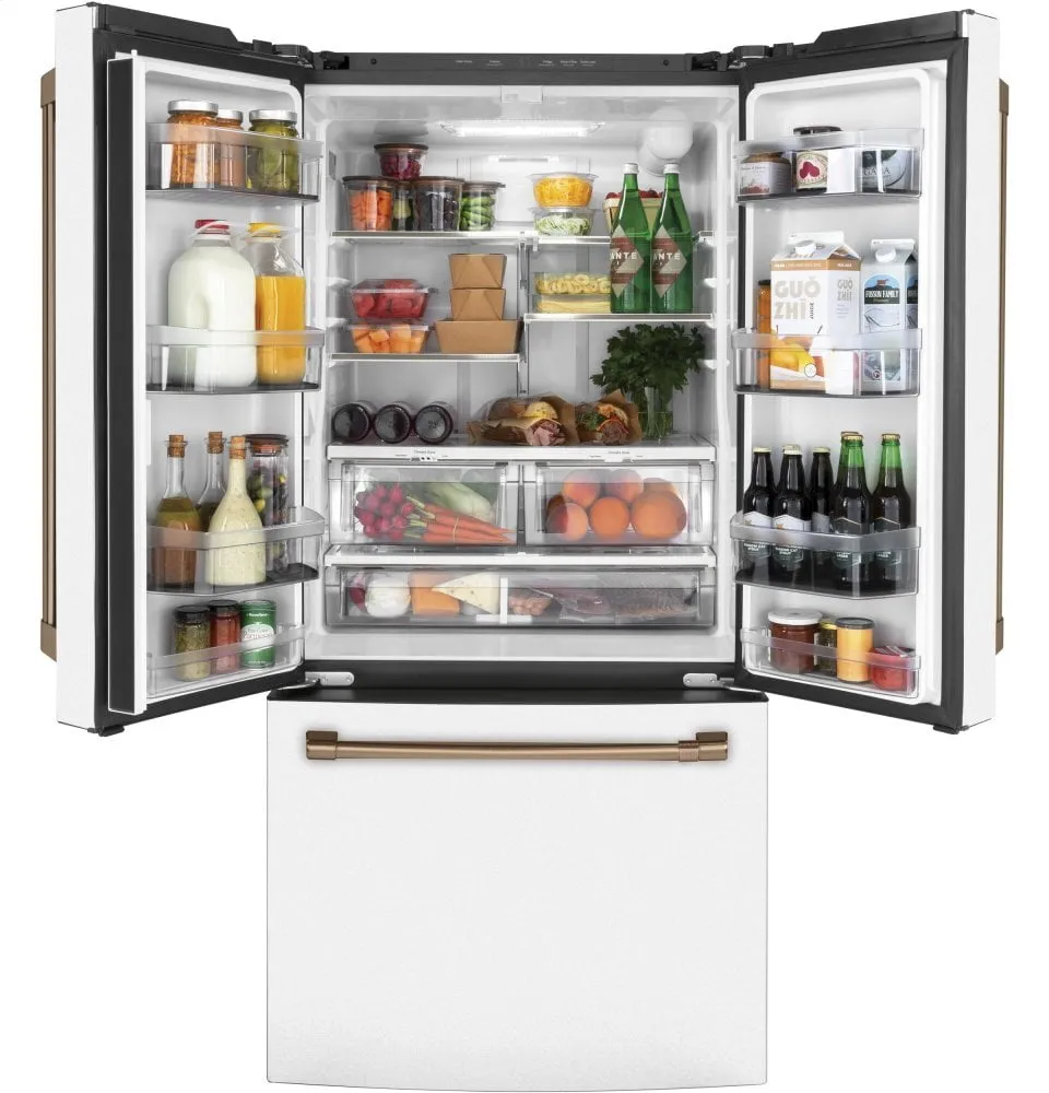 Cafe CWE19SP4NW2 Caf Energy Star 18.6 Cu. Ft. Counter-Depth French-Door Refrigerator