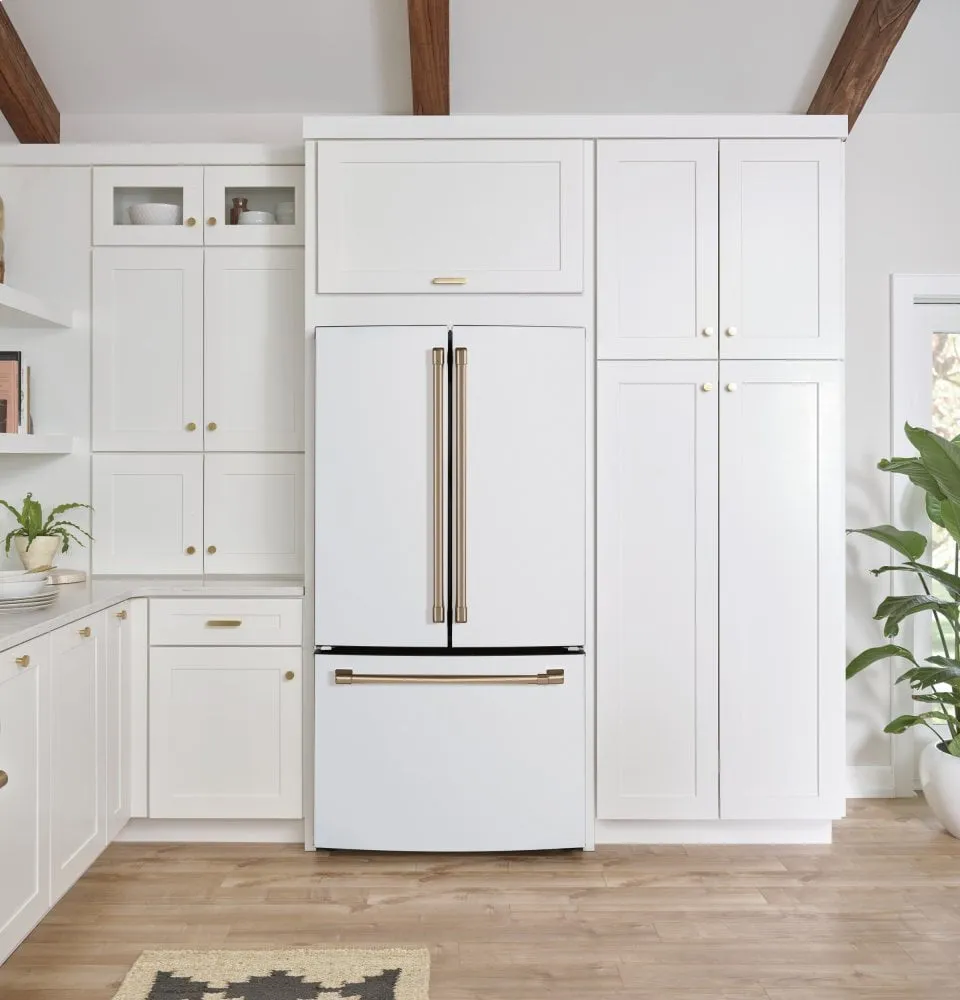 Cafe CWE19SP4NW2 Caf Energy Star 18.6 Cu. Ft. Counter-Depth French-Door Refrigerator