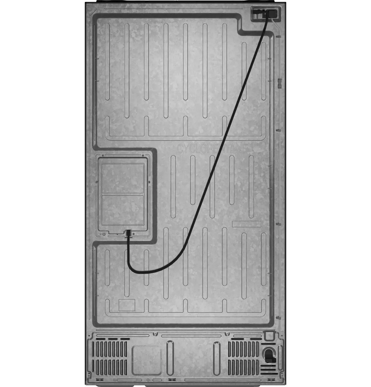 Cafe CXE22DP2PS1 Caf&#8482; Energy Star 22.3 Cu. Ft. Smart Counter-Depth 4-Door French-Door Refrigerator