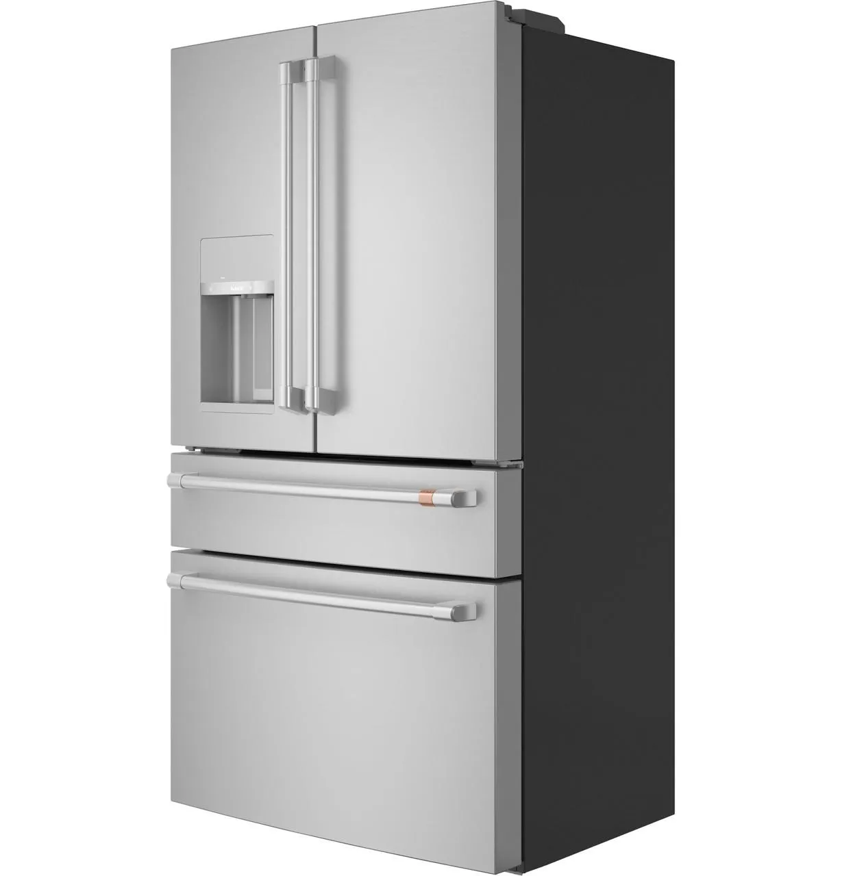 Cafe CXE22DP2PS1 Caf&#8482; Energy Star 22.3 Cu. Ft. Smart Counter-Depth 4-Door French-Door Refrigerator