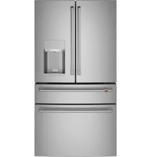 Cafe CXE22DP2PS1 Caf&#8482; Energy Star 22.3 Cu. Ft. Smart Counter-Depth 4-Door French-Door Refrigerator