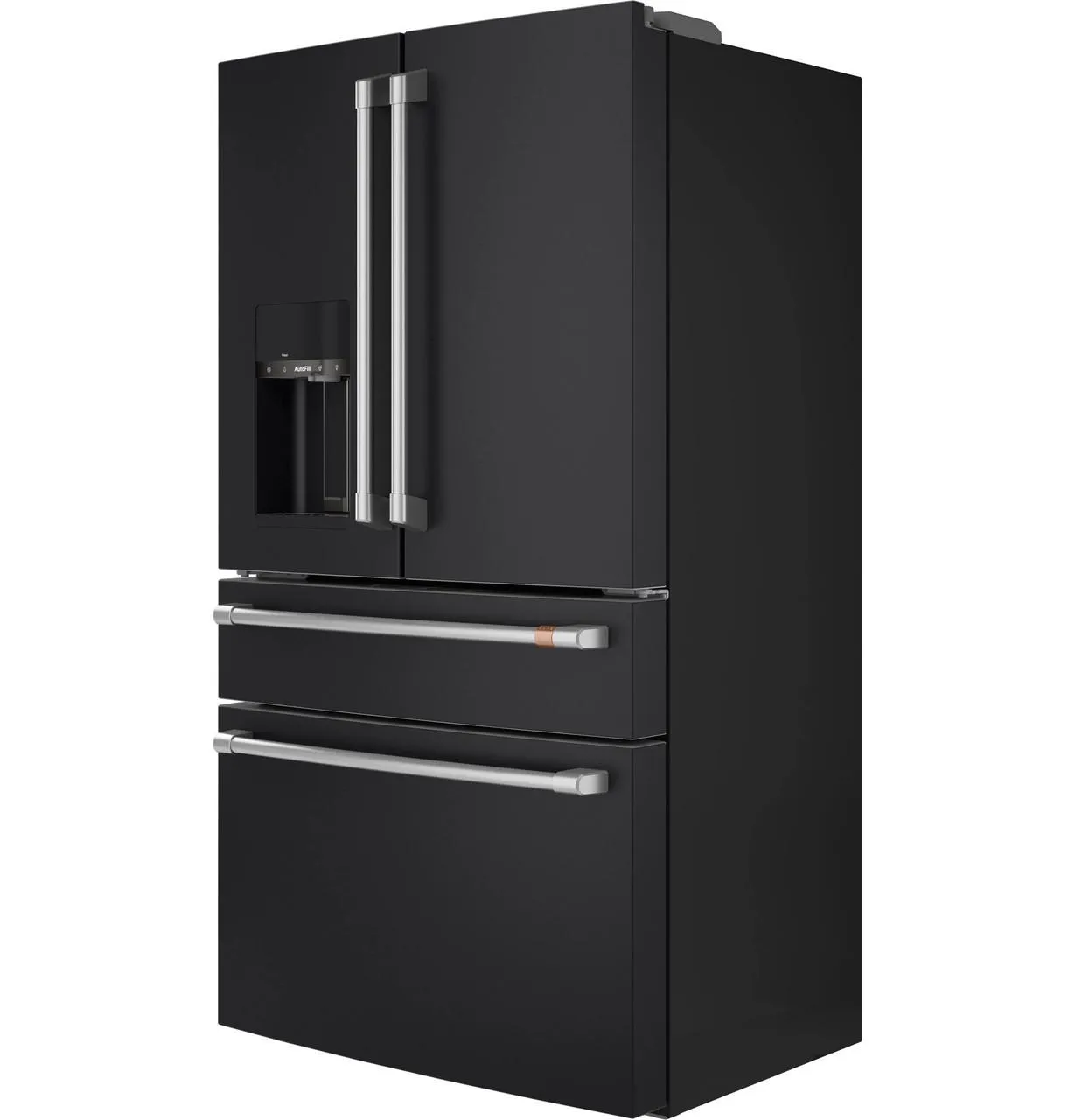 Cafe CXE22DP3PD1 Caf&#8482; Energy Star 22.3 Cu. Ft. Smart Counter-Depth 4-Door French-Door Refrigerator
