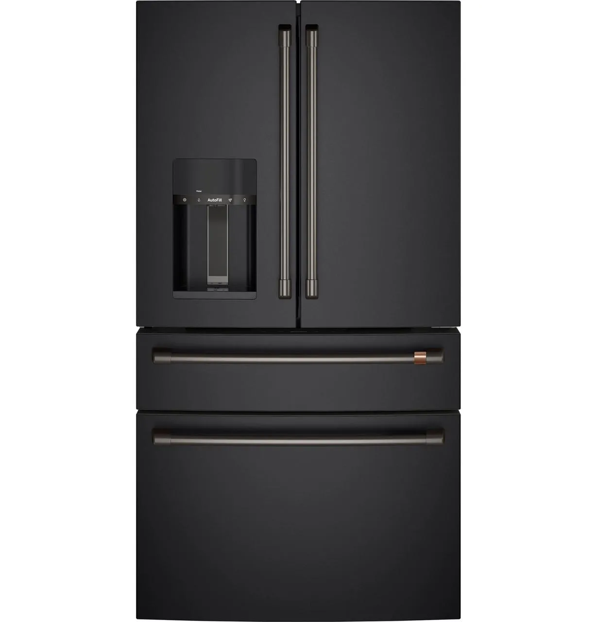 Cafe CXE22DP3PD1 Caf&#8482; Energy Star 22.3 Cu. Ft. Smart Counter-Depth 4-Door French-Door Refrigerator
