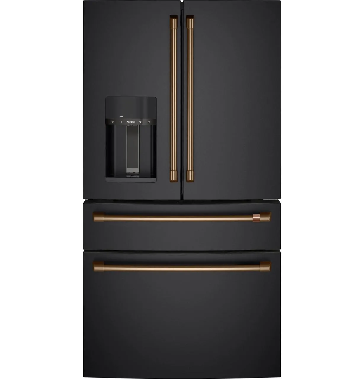 Cafe CXE22DP3PD1 Caf&#8482; Energy Star 22.3 Cu. Ft. Smart Counter-Depth 4-Door French-Door Refrigerator