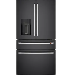 Cafe CXE22DP3PD1 Caf&#8482; Energy Star 22.3 Cu. Ft. Smart Counter-Depth 4-Door French-Door Refrigerator