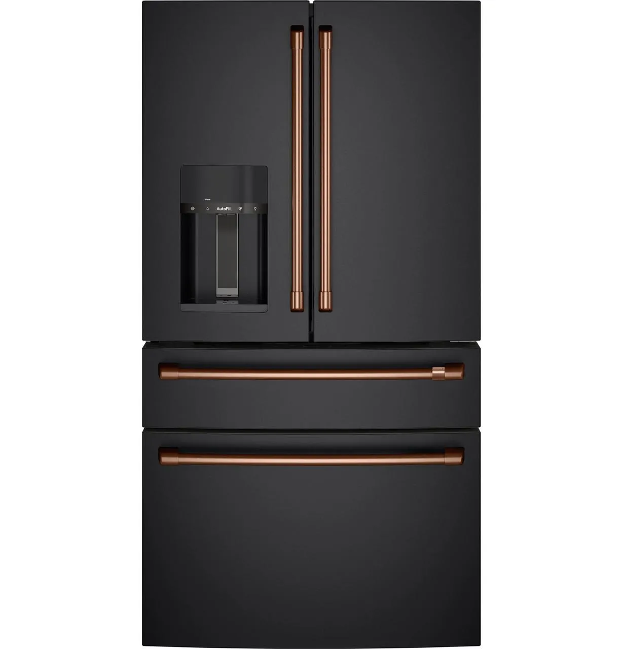 Cafe CXE22DP3PD1 Caf&#8482; Energy Star 22.3 Cu. Ft. Smart Counter-Depth 4-Door French-Door Refrigerator