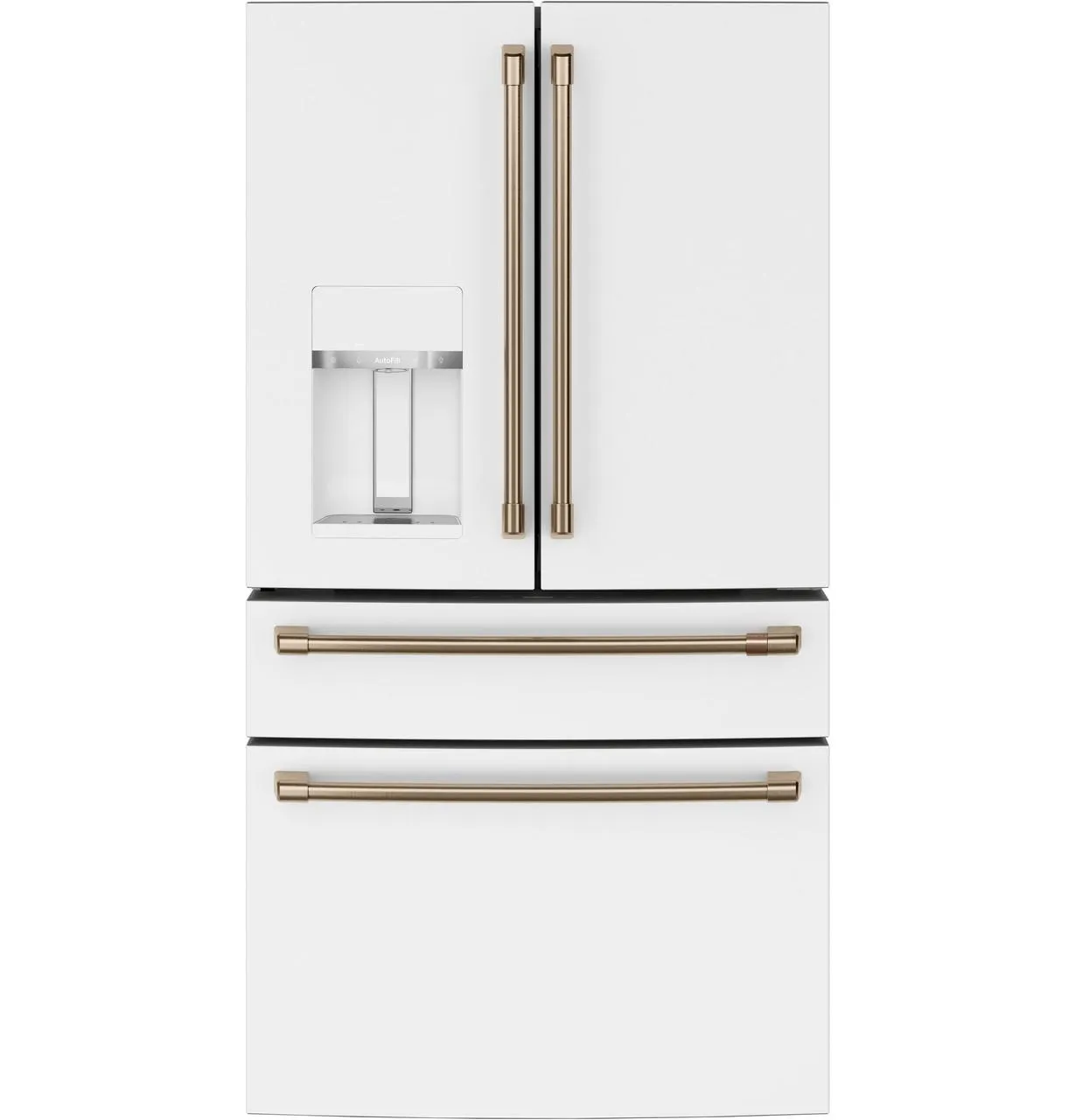 Cafe CXE22DP4PW2 Caf&#8482; Energy Star 22.3 Cu. Ft. Smart Counter-Depth 4-Door French-Door Refrigerator