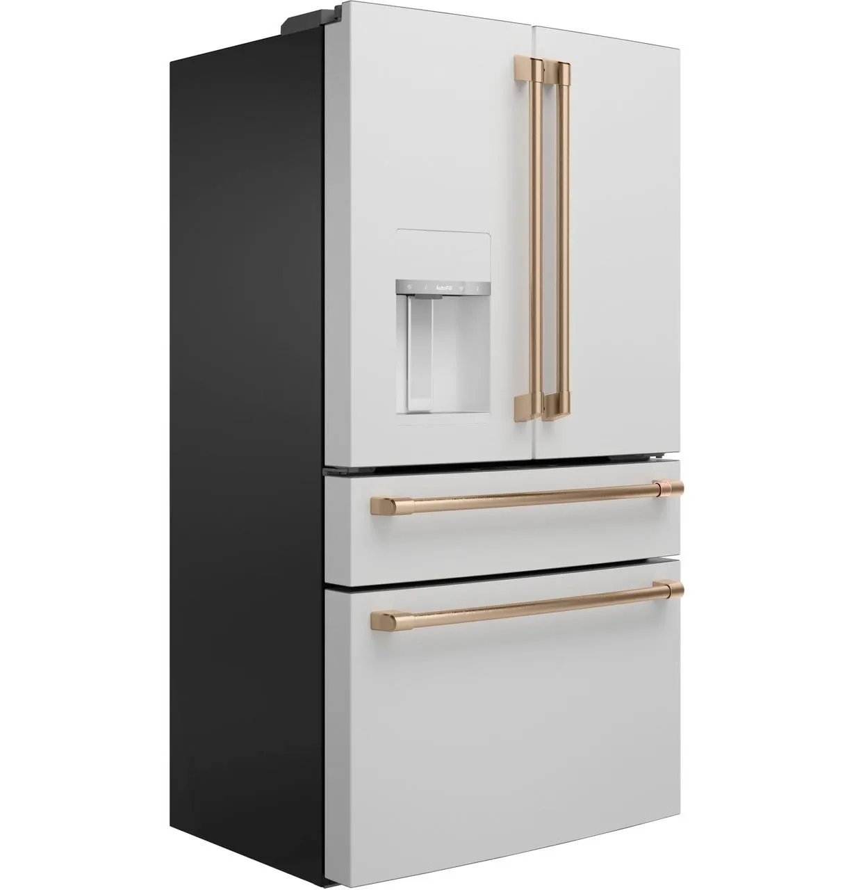 Cafe CXE22DP4PW2 Caf&#8482; Energy Star 22.3 Cu. Ft. Smart Counter-Depth 4-Door French-Door Refrigerator