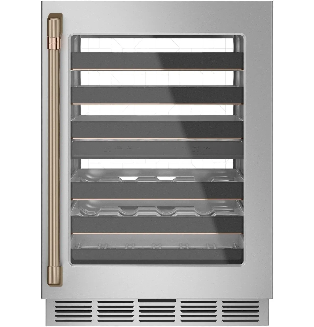 Cafe CXQW1H1PPBZ Caf Wine/Beverage Center Handle Kit - Brushed Bronze