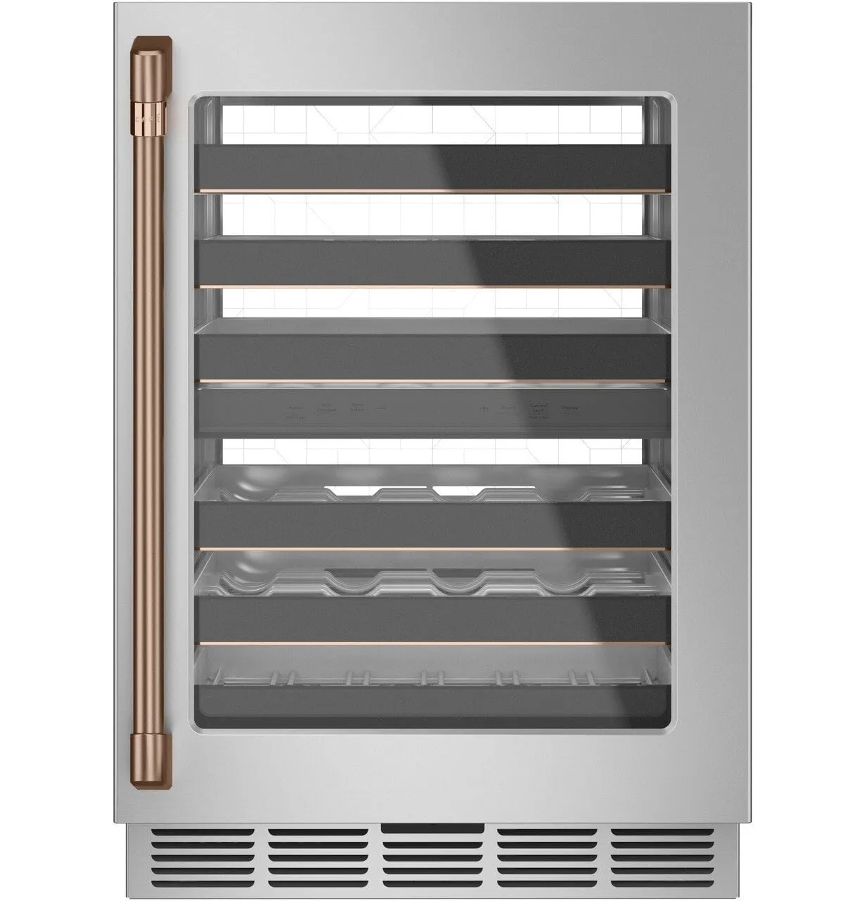 Cafe CXQW1H1PPCU Caf Wine/Beverage Center Handle Kit - Brushed Copper