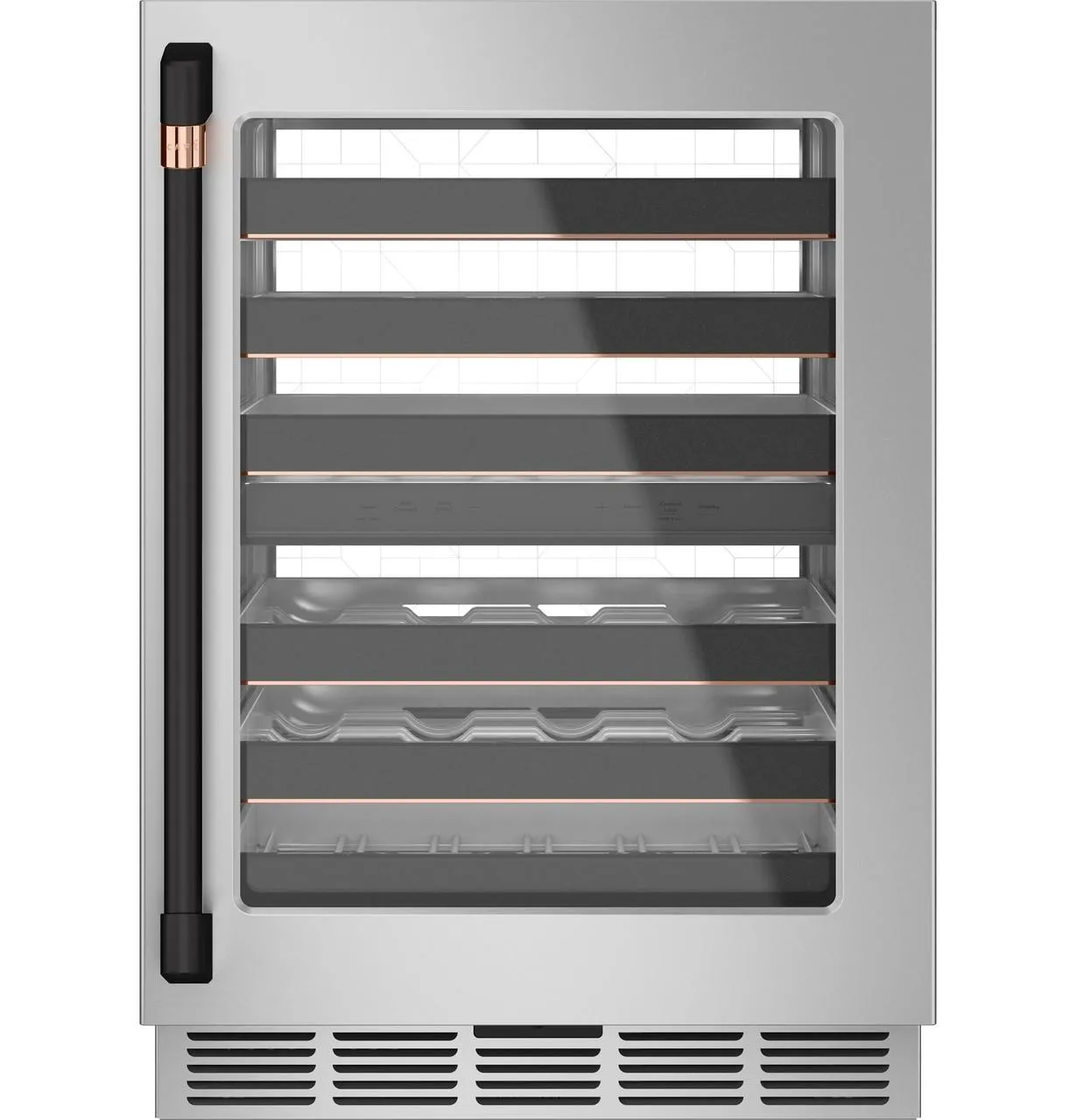Cafe CXQW1H1PPFB Caf&#8482; Wine/Beverage Center Handle Kit - Flat Black
