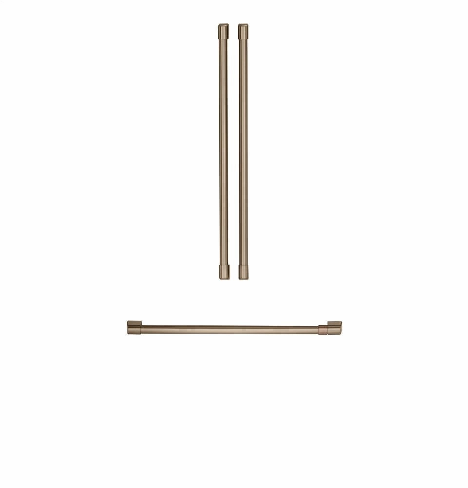 Cafe CXMB3H3PNBZ Caf Refrigeration Handle Kit - Brushed Bronze