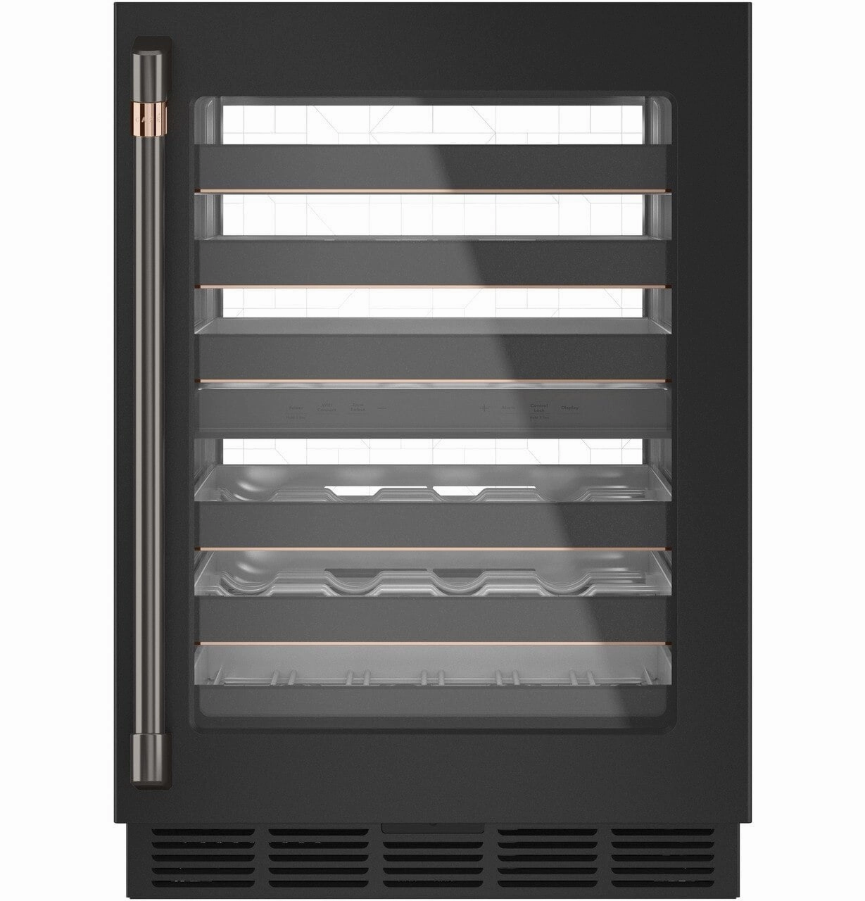 Cafe CXQW1H1PPBT Caf Wine/Beverage Center Handle Kit - Brushed Black
