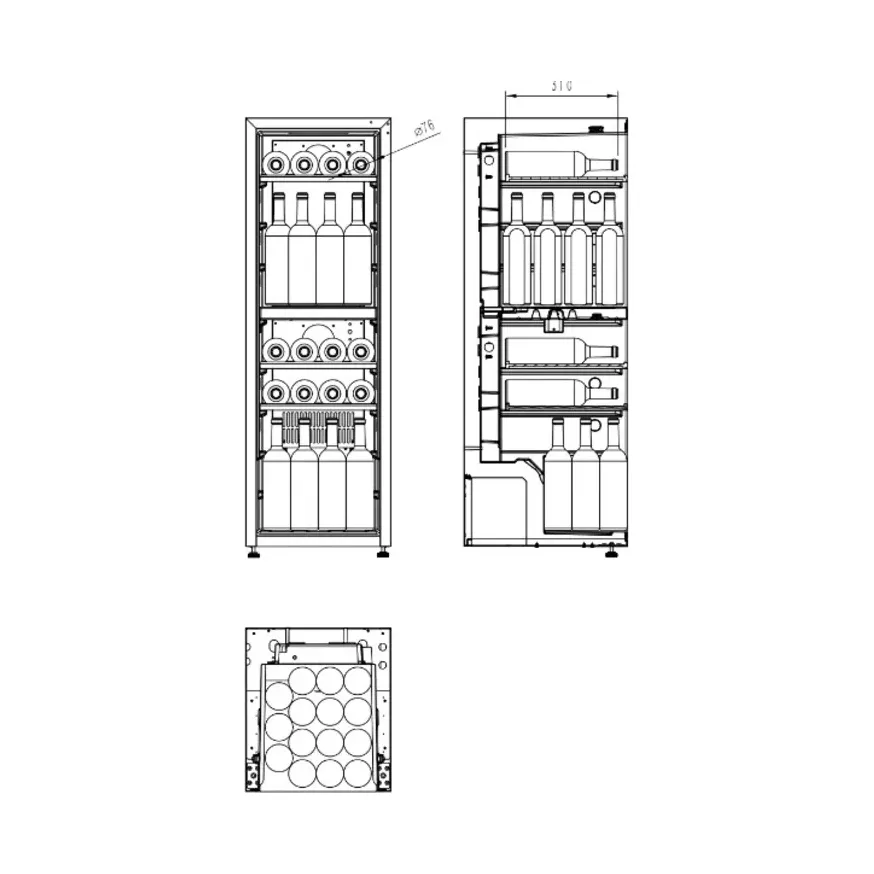 Cavin - Freestanding Wine Cooler - Northern Collection 39